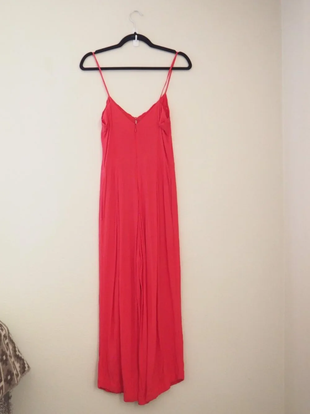 Free People Eileen Lace Spaghetti Strap Jumpsuit sz 6